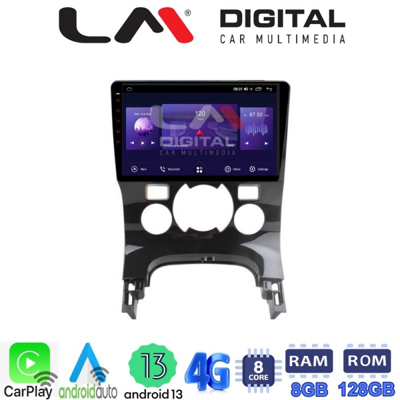 LM Digital - LM ZT8323C GPS Οθόνη OEM Multimedia Αυτοκινήτου για PEUGEOT 3008 2009&gt;2016 & 206  2002&gt;2006 (CarPlay/AndroidAuto/BT/GPS/WIFI/GPRS)