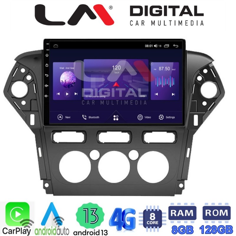 LM Digital - LM ZT8368 GPS Οθόνη OEM Multimedia Αυτοκινήτου για FORD MONDEO 2010 &gt; 2013 (CarPlay/AndroidAuto/BT/GPS/WIFI/GPRS)