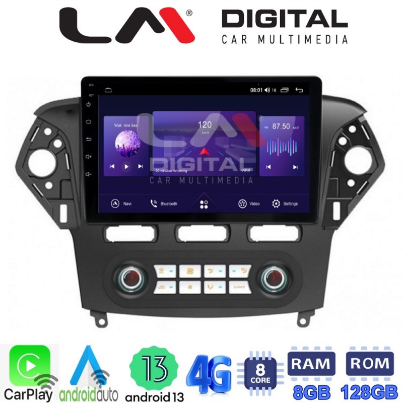 LM Digital - LM ZT8368C GPS Οθόνη OEM Multimedia Αυτοκινήτου για FORD MONDEO 2010 &gt; 2013 (CarPlay/AndroidAuto/BT/GPS/WIFI/GPRS)