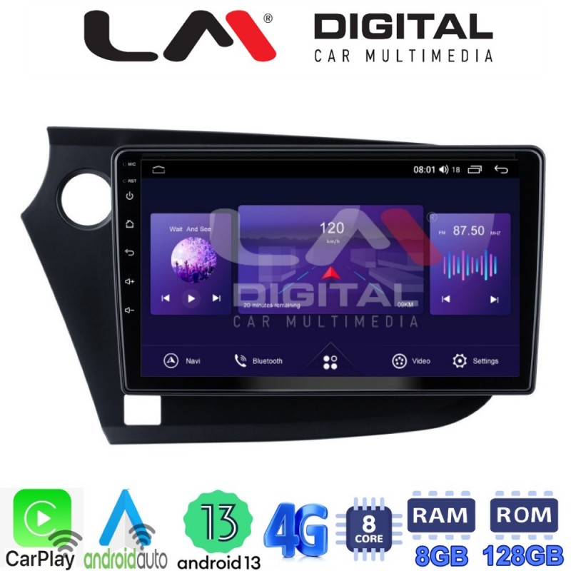 LM Digital - LM ZT8381 GPS Οθόνη OEM Multimedia Αυτοκινήτου για HONDA INSIGHT 2009&gt;2014 (CarPlay/AndroidAuto/BT/GPS/WIFI/GPRS)