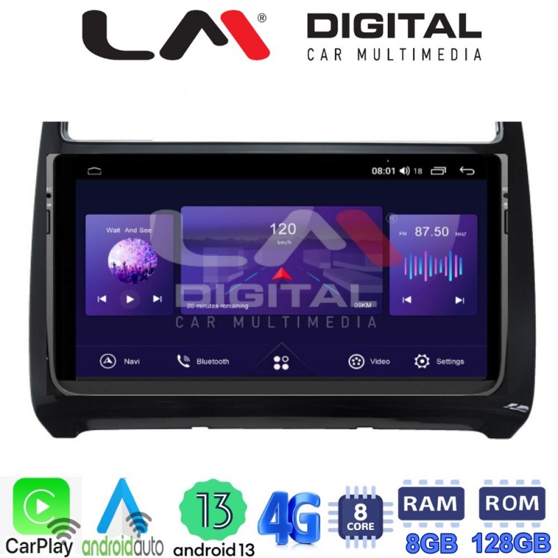 LM Digital - LM ZT8405 GPS Οθόνη OEM Multimedia Αυτοκινήτου για VW POLO 2014&gt;2017 & CADDY 2015&gt; (CarPlay/AndroidAuto/BT/GPS/WIFI/GPRS)