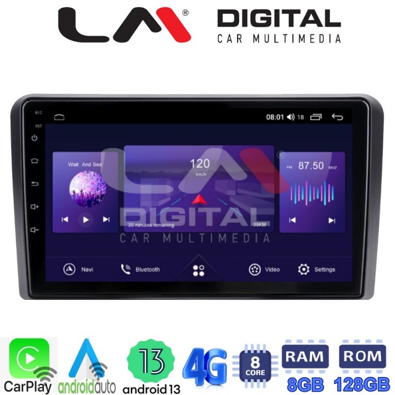 LM Digital - LM ZT8407 GPS Οθόνη OEM Multimedia Αυτοκινήτου για ΗΥ Η1 2006&gt; (CarPlay/AndroidAuto/BT/GPS/WIFI/GPRS)