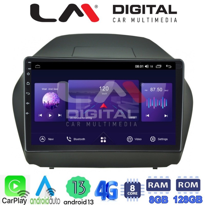 LM Digital - LM ZT8414 GPS Οθόνη OEM Multimedia Αυτοκινήτου για HYUNDAI IX35 2009&gt;2015  (CarPlay/AndroidAuto/BT/GPS/WIFI/GPRS)