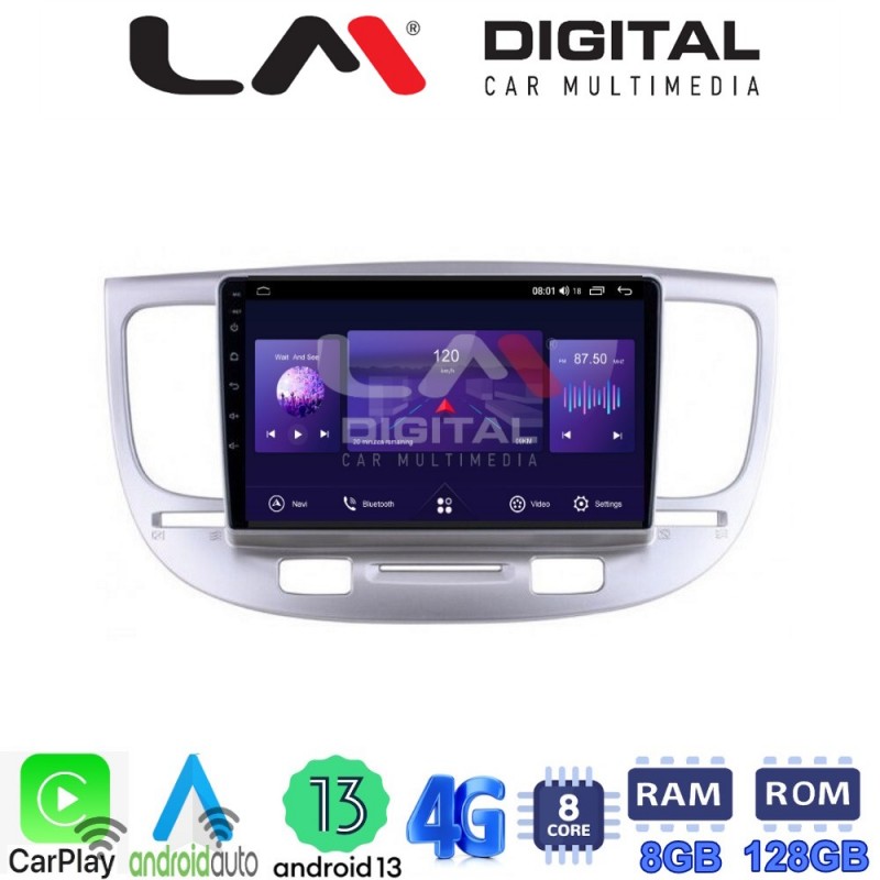 LM Digital - LM ZT8423 GPS Οθόνη OEM Multimedia Αυτοκινήτου για KIA RIO 2005&gt;2011 (CarPlay/AndroidAuto/BT/GPS/WIFI/GPRS)