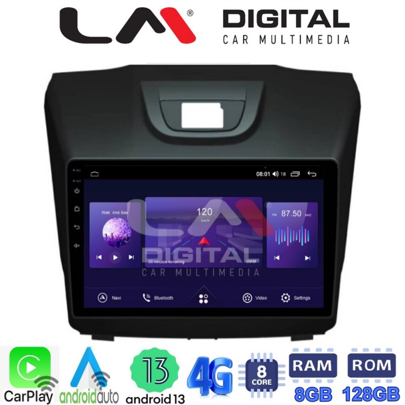 LM Digital - LM ZT8435 GPS Οθόνη OEM Multimedia Αυτοκινήτου για ISUZU DMAX 2012&gt; (CarPlay/AndroidAuto/BT/GPS/WIFI/GPRS)