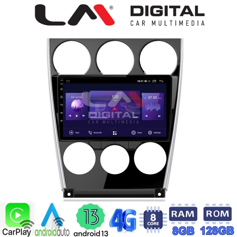 LM Digital - LM ZT8436 GPS Οθόνη OEM Multimedia Αυτοκινήτου για MAZDA 6 facelift 2005&gt;2008  (CarPlay/AndroidAuto/BT/GPS/WIFI/GPRS)