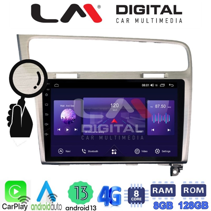 LM Digital - LM ZT8591 GPS Οθόνη OEM Multimedia Αυτοκινήτου για VW GOLF7 (CarPlay/AndroidAuto/BT/GPS/WIFI/GPRS)