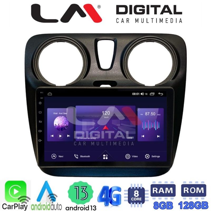 LM Digital - LM ZT8657 GPS Οθόνη OEM Multimedia Αυτοκινήτου για Dacia Dokker 2012 &gt; (CarPlay/AndroidAuto/BT/GPS/WIFI/GPRS)