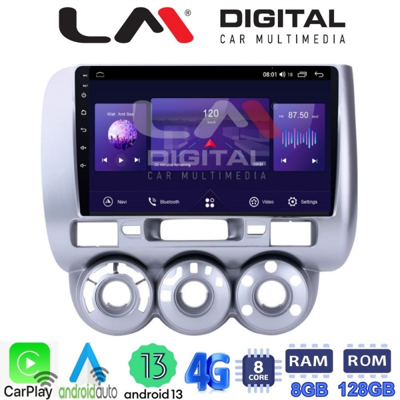 LM Digital - LM ZT8730 GPS Οθόνη OEM Multimedia Αυτοκινήτου για HONDA JAZZ 2002&gt;2009 (CarPlay/AndroidAuto/BT/GPS/WIFI/GPRS)