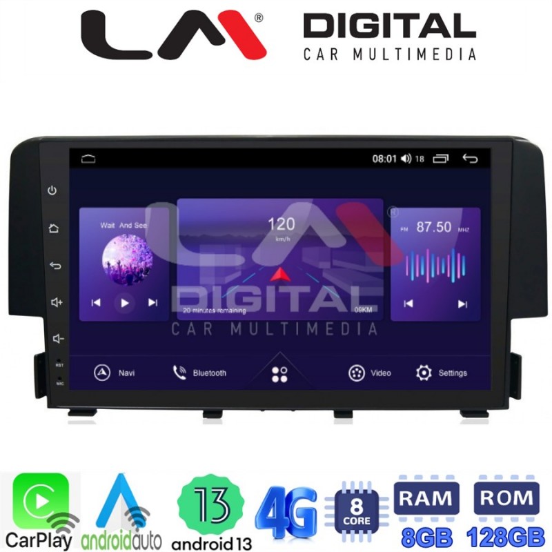 LM Digital - LM ZT8941 GPS Οθόνη OEM Multimedia Αυτοκινήτου για HONDA CIVIC 2016&gt; (CarPlay/AndroidAuto/BT/GPS/WIFI/GPRS)