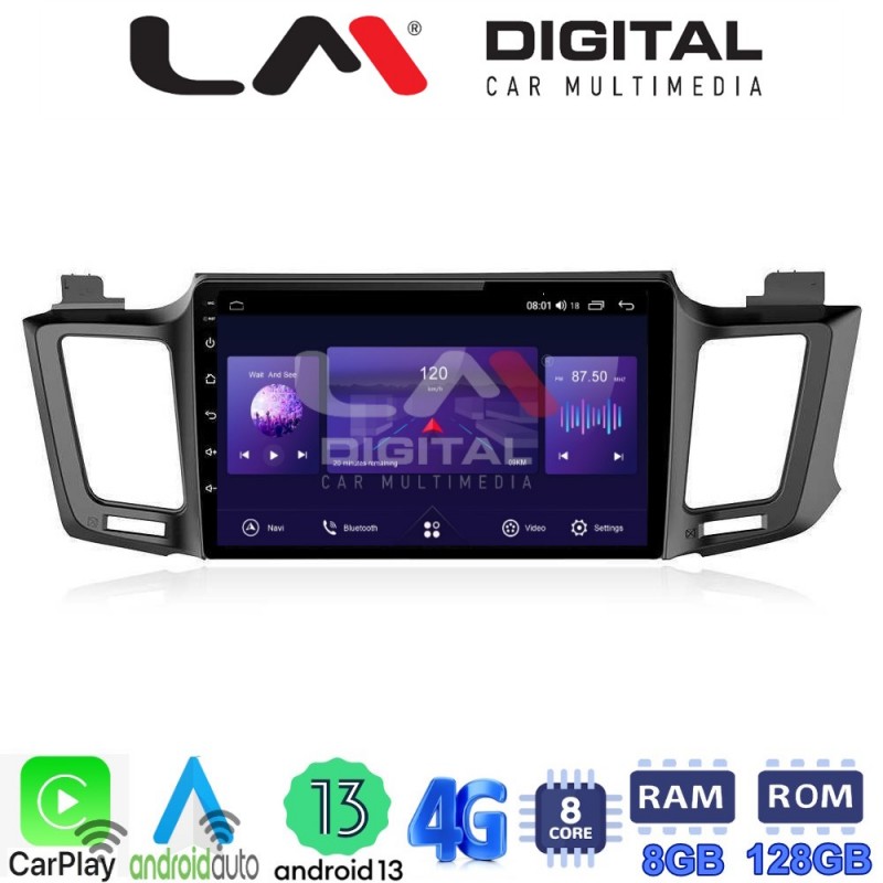 LM Digital - LM ZT8947 GPS Οθόνη OEM Multimedia Αυτοκινήτου για TOYOTA RAV 4  2013 &gt; 2020 (CarPlay/AndroidAuto/BT/GPS/WIFI/GPRS)