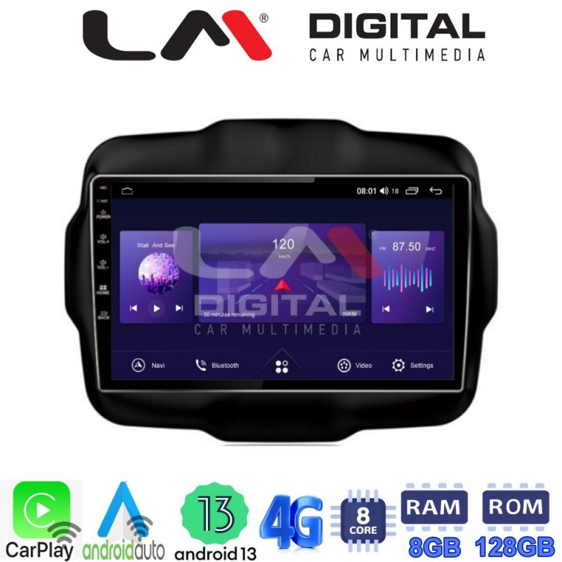 LM Digital - LM ZT8952 GPS Οθόνη OEM Multimedia Αυτοκινήτου για RENEGADE 2014&gt; (CarPlay/AndroidAuto/BT/GPS/WIFI/GPRS)