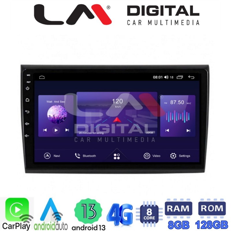 LM Digital - LM ZT8250 GPS Οθόνη OEM Multimedia Αυτοκινήτου για Fiat Bravo 2007&gt; (CarPlay/AndroidAuto/BT/GPS/WIFI/GPRS)