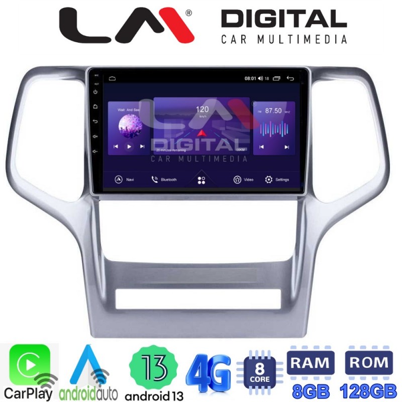 LM Digital - LM ZT8234 GPS Οθόνη OEM Multimedia Αυτοκινήτου για Jeep Gran Cherokee 2011 &gt; 2013 (CarPlay/AndroidAuto/BT/GPS/WIFI/GPRS)