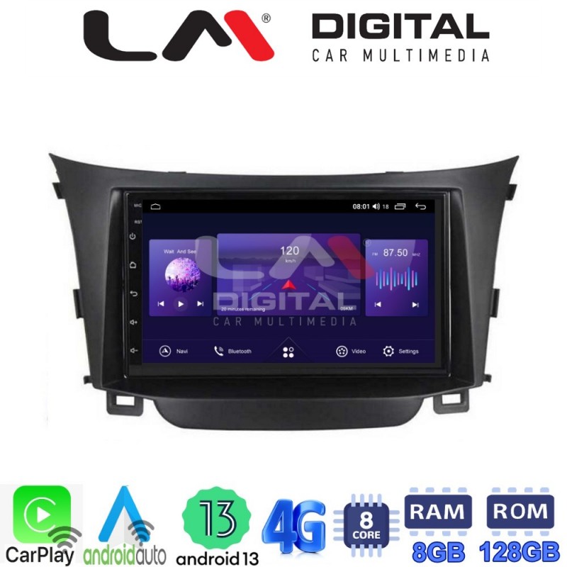 LM Digital - LM ZT8156 GPS Οθόνη OEM Multimedia Αυτοκινήτου για Hyundai i30 2012 &gt; 2017 (CarPlay/AndroidAuto/BT/GPS/WIFI/GPRS)