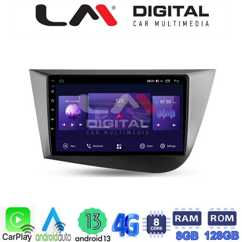 LM Digital - LM ZT8217 GPS Οθόνη OEM Multimedia Αυτοκινήτου για Seat Leon 2005&gt;2012 (CarPlay/AndroidAuto/BT/GPS/WIFI/GPRS)