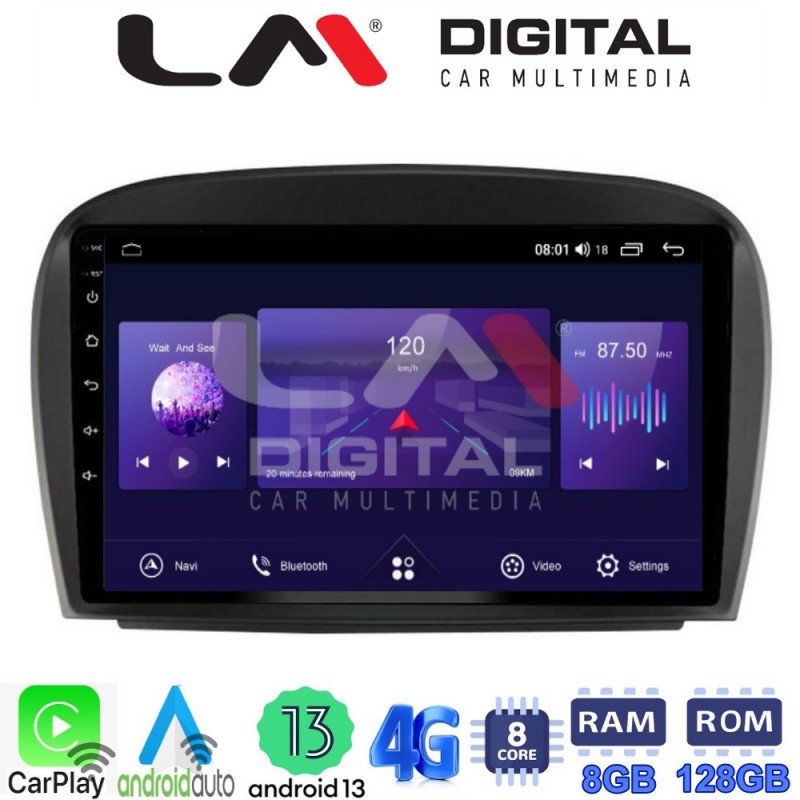 LM Digital - LM ZT8817 GPS Οθόνη OEM Multimedia Αυτοκινήτου για Mercedes SL 2009 &gt; 2014 (CarPlay/AndroidAuto/BT/GPS/WIFI/GPRS)