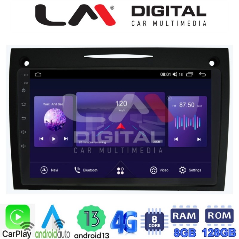 LM Digital - LM ZT8096 GPS Οθόνη OEM Multimedia Αυτοκινήτου για Mercedes SLK (W171) (CarPlay/AndroidAuto/BT/GPS/WIFI/GPRS)