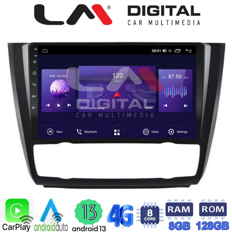 LM Digital - LM ZT8170B GPS Οθόνη OEM Multimedia Αυτοκινήτου για BMW σειρά 1 (E81 - E82 - E87 -E88) (CarPlay/AndroidAuto/BT/GPS/WIFI/GPRS)