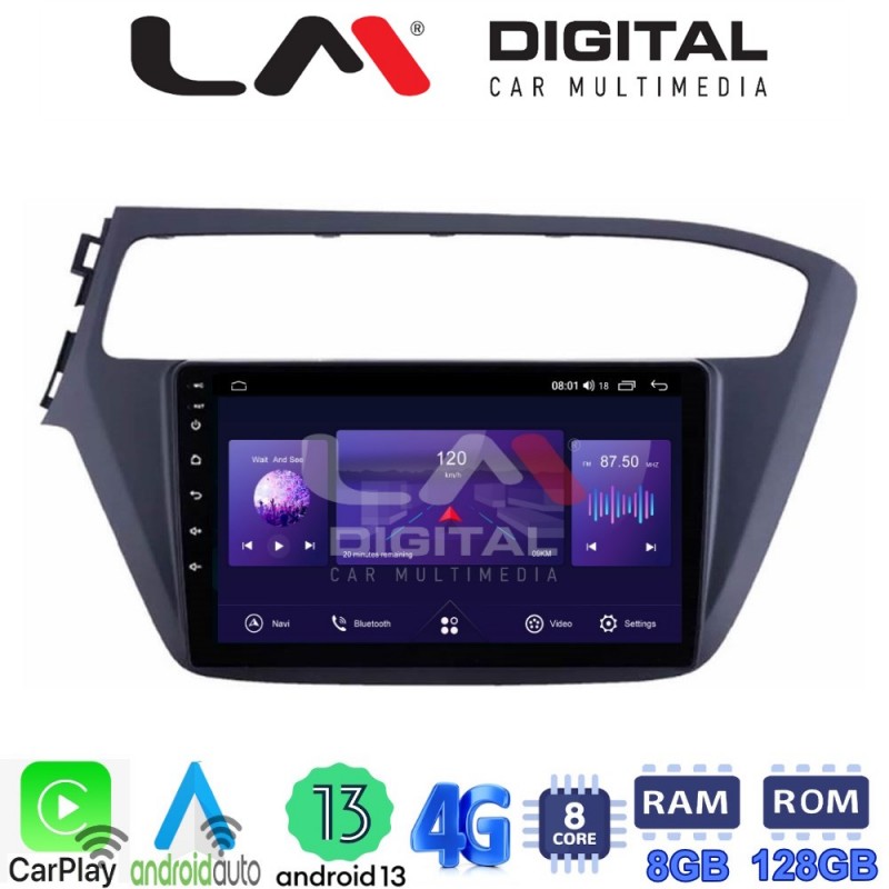 LM Digital - LM ZT8226 GPS Οθόνη OEM Multimedia Αυτοκινήτου για Hyundai i20 2019&gt; (CarPlay/AndroidAuto/BT/GPS/WIFI/GPRS)