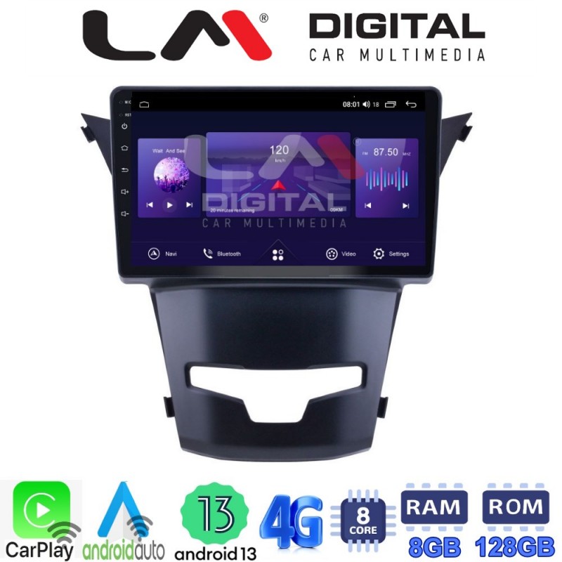 LM Digital - LM ZT8016 GPS Οθόνη OEM Multimedia Αυτοκινήτου για Ssangyong Korando 2014&gt; (CarPlay/AndroidAuto/BT/GPS/WIFI/GPRS)