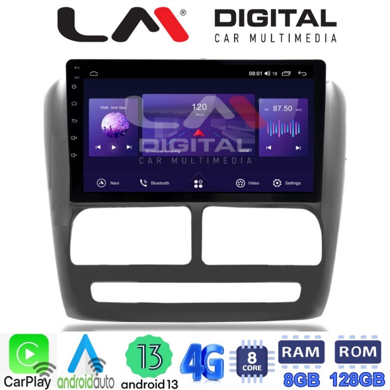 LM Digital - LM ZT8211 GPS Οθόνη OEM Multimedia Αυτοκινήτου για Fiat Doblo '10-'15 & Opel Combo'10-'15 (CarPlay/AndroidAuto/BT/GPS/WIFI/GPRS)