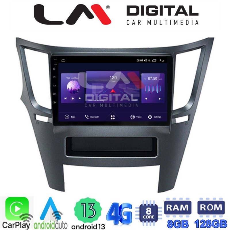 LM Digital - LM ZT8061 GPS Οθόνη OEM Multimedia Αυτοκινήτου για Subaru Legacy-Outback 2009&gt;2013 (CarPlay/AndroidAuto/BT/GPS/WIFI/GPRS)