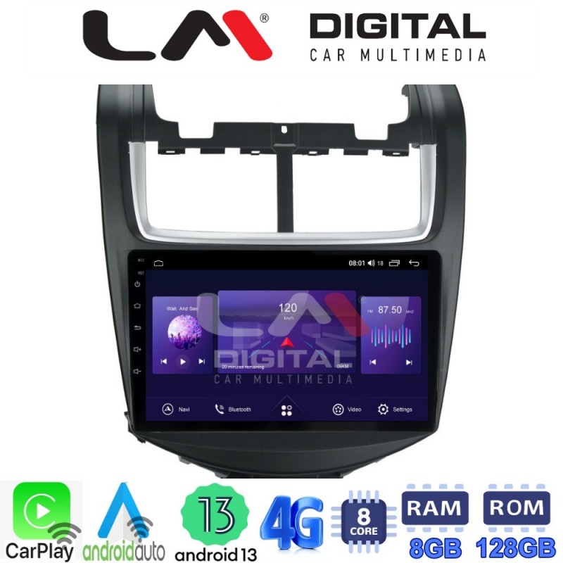 LM Digital - LM ZT8108 GPS Οθόνη OEM Multimedia Αυτοκινήτου για Chevrolet Aveo 2014&gt;2017 (CarPlay/AndroidAuto/BT/GPS/WIFI/GPRS)