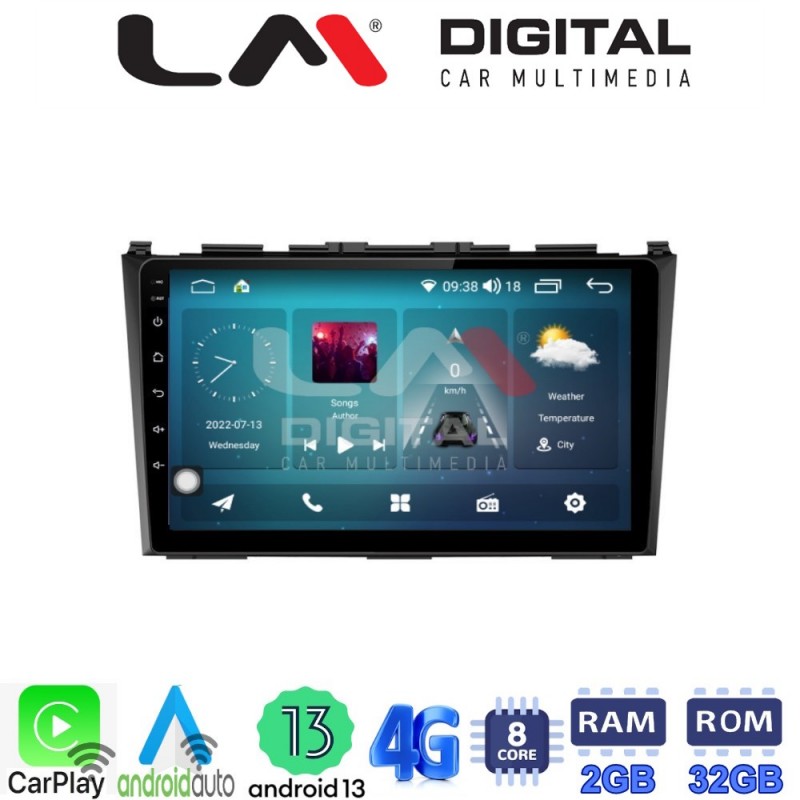 LM Digital - LM ZR8009 GPS Οθόνη OEM Multimedia Αυτοκινήτου για HONDA CRV 2005&gt;2012 (CarPlay/AndroidAuto/BT/GPS/WIFI/GPRS)