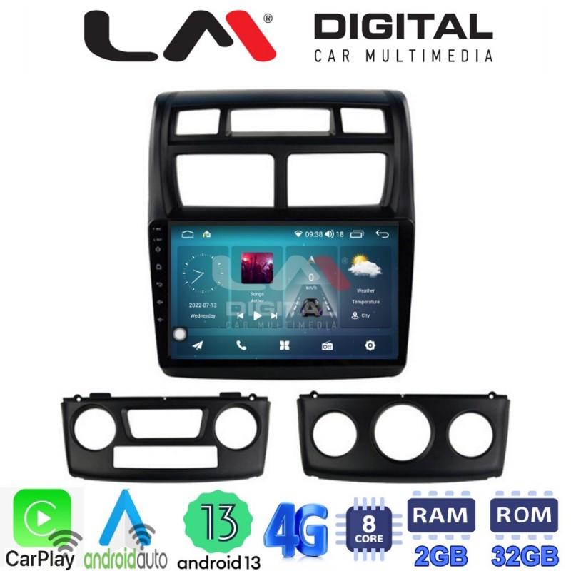 LM Digital - LM ZR8023 GPS Οθόνη OEM Multimedia Αυτοκινήτου για KIA SPORTAGE 2004&gt;2010 (CarPlay/AndroidAuto/BT/GPS/WIFI/GPRS)