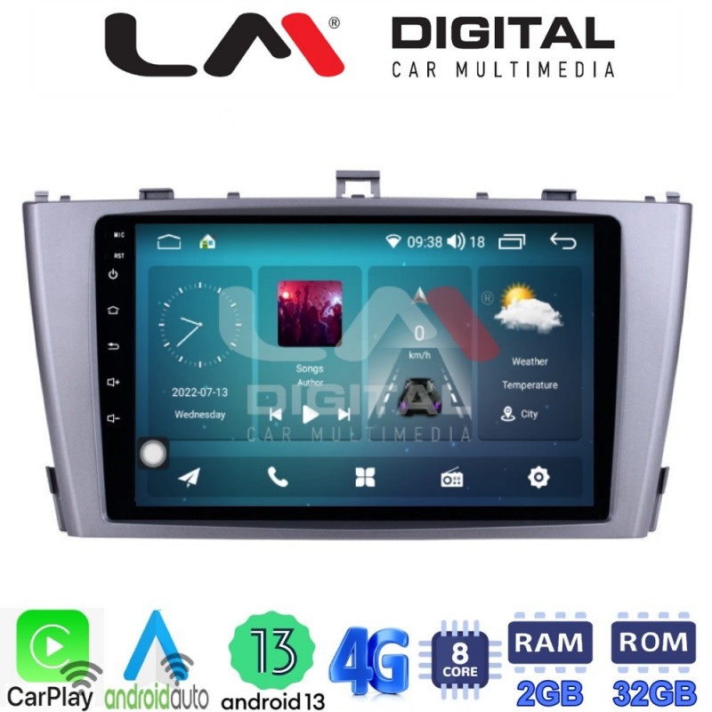 LM Digital - LM ZR8027 GPS Οθόνη OEM Multimedia Αυτοκινήτου για TOYOTA AVENSIS T27 2009 &gt; 2016  (CarPlay/AndroidAuto/BT/GPS/WIFI/GPRS)