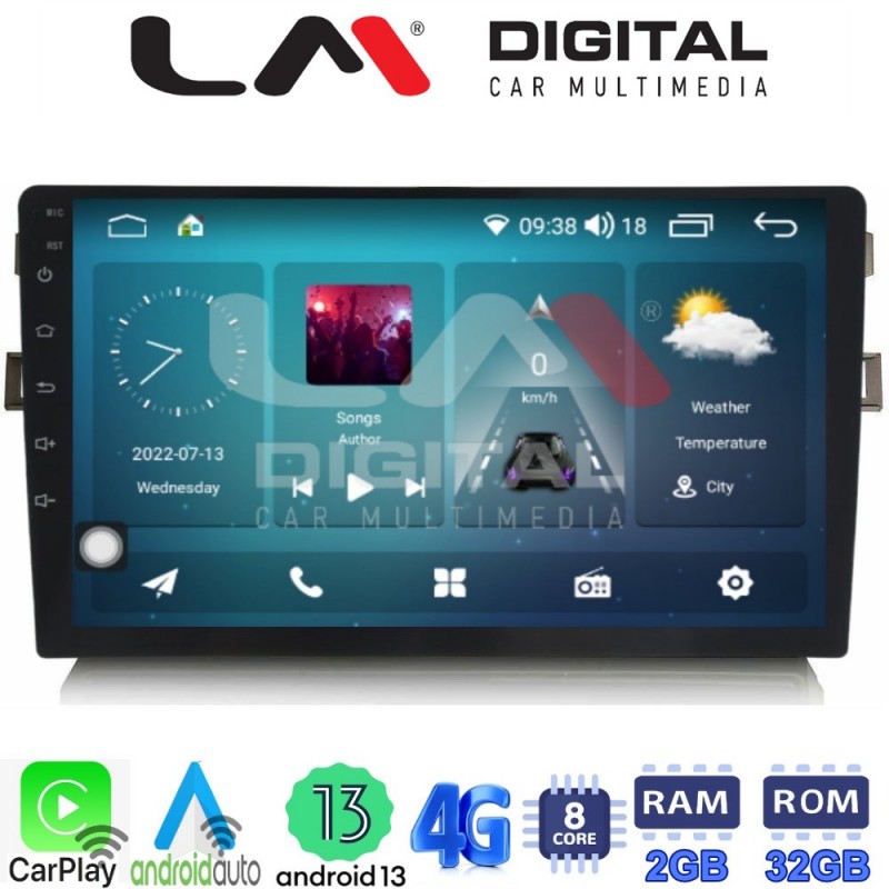 LM Digital - LM ZR8028 GPS Οθόνη OEM Multimedia Αυτοκινήτου για Toyota Auris 2007 &gt; 2012 (CarPlay/AndroidAuto/BT/GPS/WIFI/GPRS)