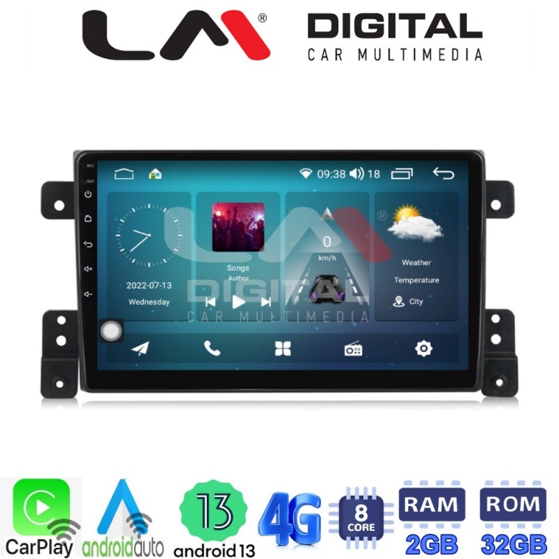 LM Digital - LM ZR8053 GPS Οθόνη OEM Multimedia Αυτοκινήτου για SUZUKI G.VITARA 2005&gt;2015 (CarPlay/AndroidAuto/BT/GPS/WIFI/GPRS)