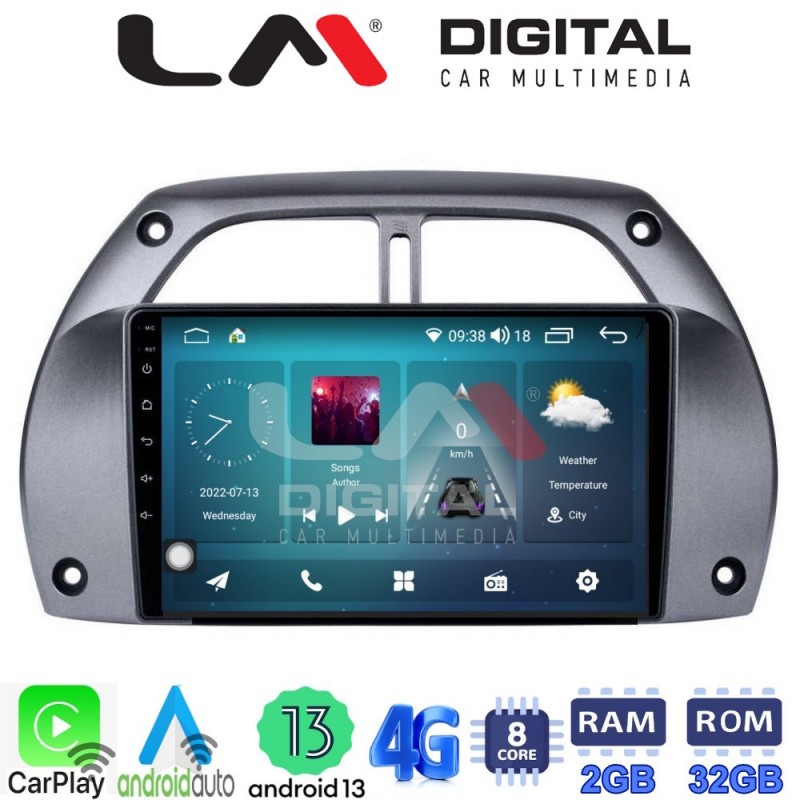 LM Digital - LM ZR8071 GPS Οθόνη OEM Multimedia Αυτοκινήτου για Toyota Rav 4 2001 &gt; 2006 (CarPlay/AndroidAuto/BT/GPS/WIFI/GPRS)