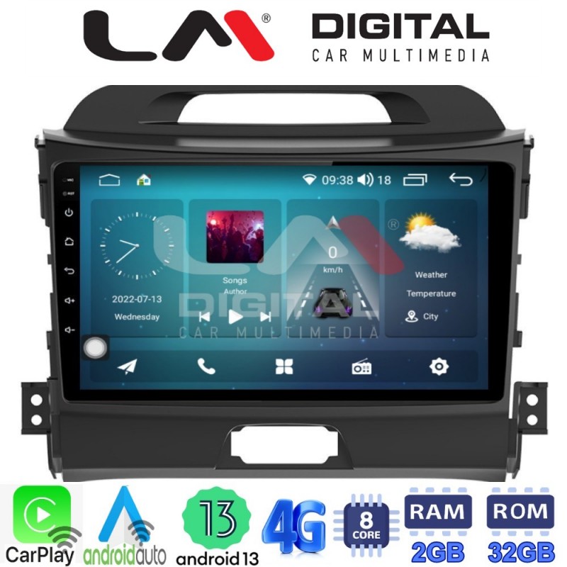 LM Digital - LM ZR8074 GPS Οθόνη OEM Multimedia Αυτοκινήτου για KIA SPORTAGE 2010&gt;2015 (CarPlay/AndroidAuto/BT/GPS/WIFI/GPRS)