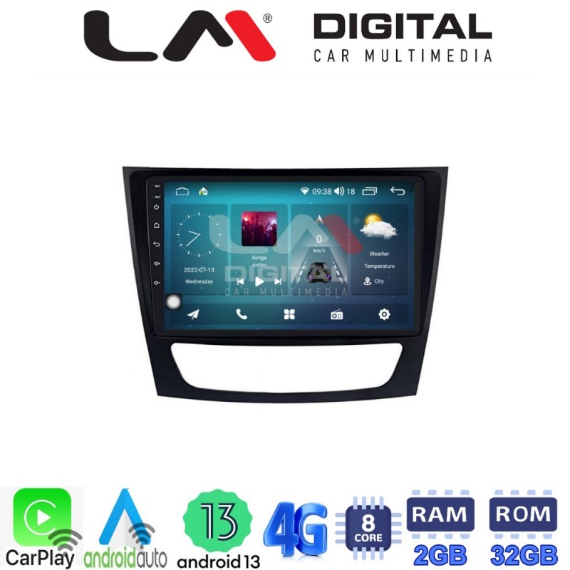 LM Digital - LM ZR8090 GPS Οθόνη OEM Multimedia Αυτοκινήτου για MERCEDES E class (W211)  (CarPlay/AndroidAuto/BT/GPS/WIFI/GPRS)