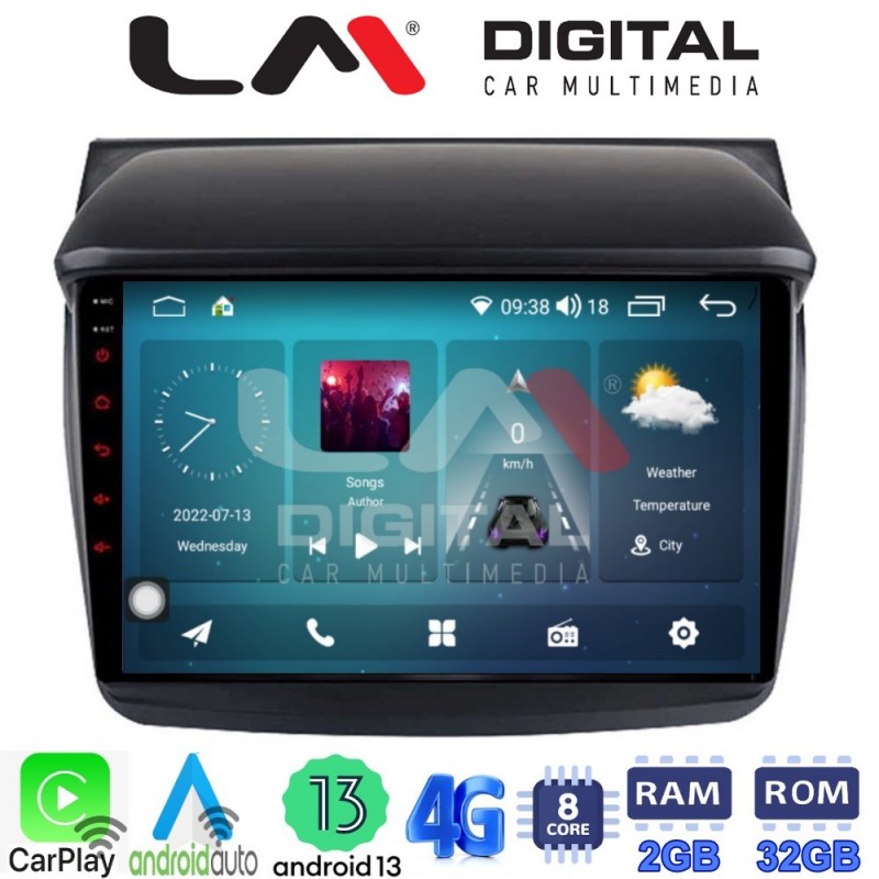 LM Digital - LM ZR8094 GPS Οθόνη OEM Multimedia Αυτοκινήτου για MITSUBISHI L200 2006 &gt; 2014 (CarPlay/AndroidAuto/BT/GPS/WIFI/GPRS)