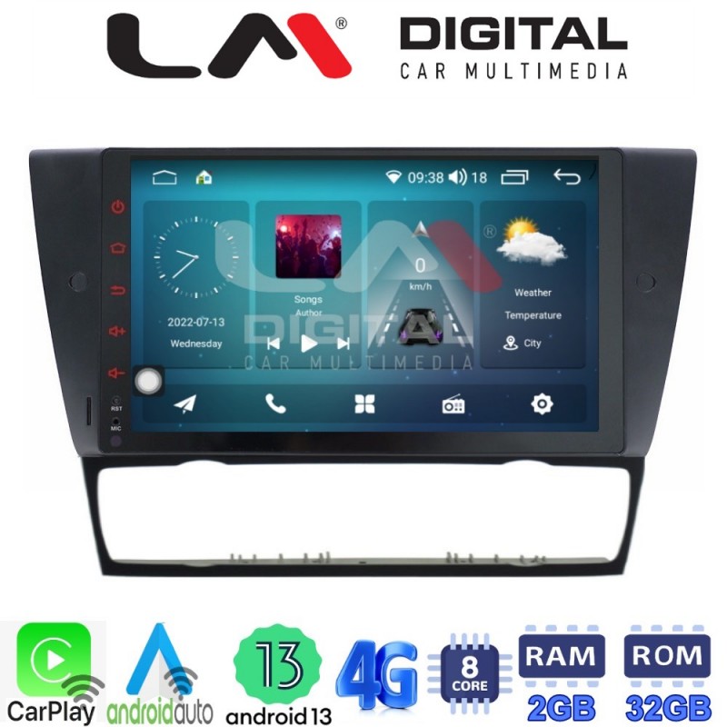 LM Digital - LM ZR8095 GPS Οθόνη OEM Multimedia Αυτοκινήτου για BMW σειρά 3 (E90-91-92-93) 2005-2012 (CarPlay/AndroidAuto/BT/GPS/WIFI/GPRS)