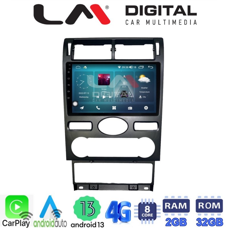 LM Digital - LM ZR8104 GPS Οθόνη OEM Multimedia Αυτοκινήτου για Ford Mondeo 2003 &gt; 2006 (CarPlay/AndroidAuto/BT/GPS/WIFI/GPRS)