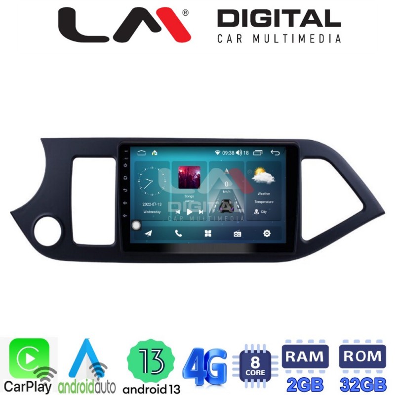 LM Digital - LM ZR8120 GPS Οθόνη OEM Multimedia Αυτοκινήτου για KIA PICCANTO 2011&gt;2017 (CarPlay/AndroidAuto/BT/GPS/WIFI/GPRS)