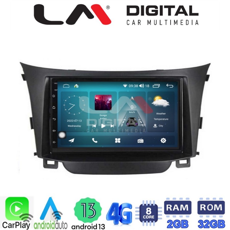 LM Digital - LM ZR8156 GPS Οθόνη OEM Multimedia Αυτοκινήτου για Hyundai i30 2012 &gt; 2017 (CarPlay/AndroidAuto/BT/GPS/WIFI/GPRS)