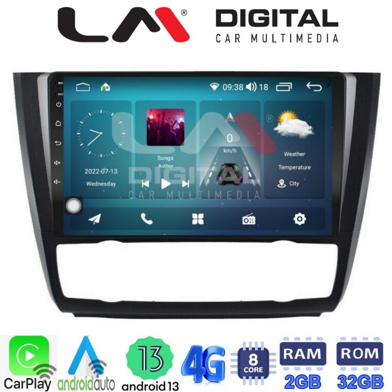 LM Digital - LM ZR8170B GPS Οθόνη OEM Multimedia Αυτοκινήτου για BMW σειρά 1 (E81 - E82 - E87 -E88) (CarPlay/AndroidAuto/BT/GPS/WIFI/GPRS)