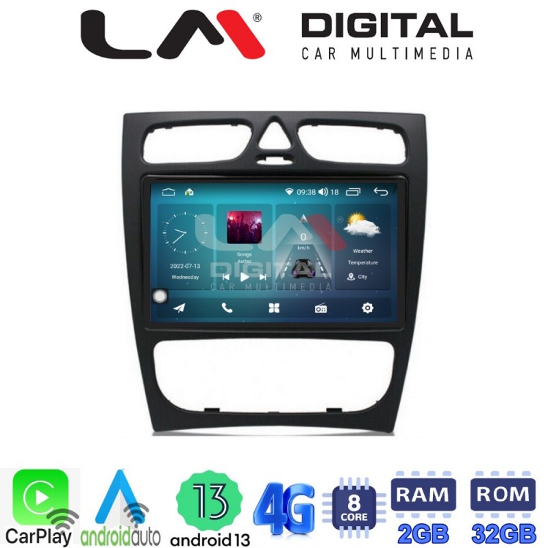 LM Digital - LM ZR8171 GPS Οθόνη OEM Multimedia Αυτοκινήτου για MERCEDES C (W203) - CLK (W208) (CarPlay/AndroidAuto/BT/GPS/WIFI/GPRS)