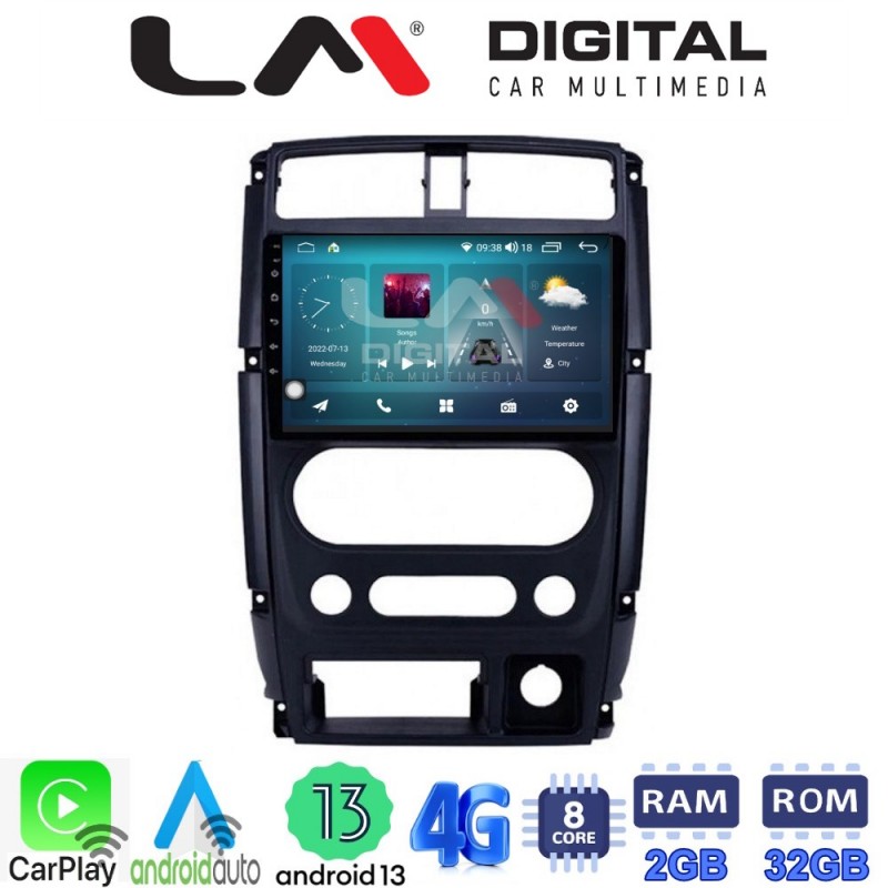 LM Digital - LM ZR8186 GPS Οθόνη OEM Multimedia Αυτοκινήτου για SUZUKI JIMNY 2007 &gt; 2018   (CarPlay/AndroidAuto/BT/GPS/WIFI/GPRS)