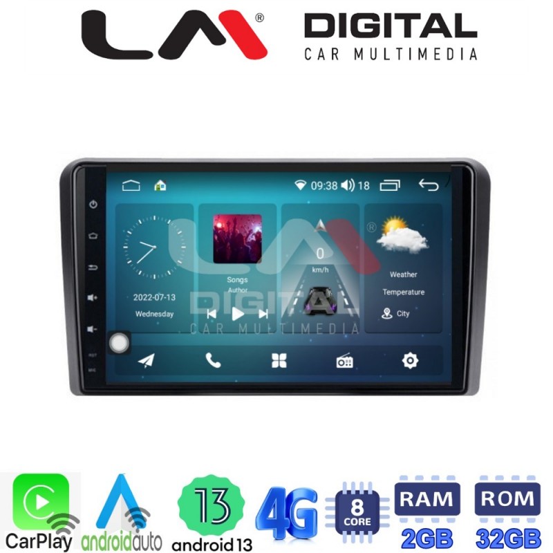 LM Digital - LM ZR8190 GPS Οθόνη OEM Multimedia Αυτοκινήτου για PEUGEOT 308 2013&gt; (CarPlay/AndroidAuto/BT/GPS/WIFI/GPRS)