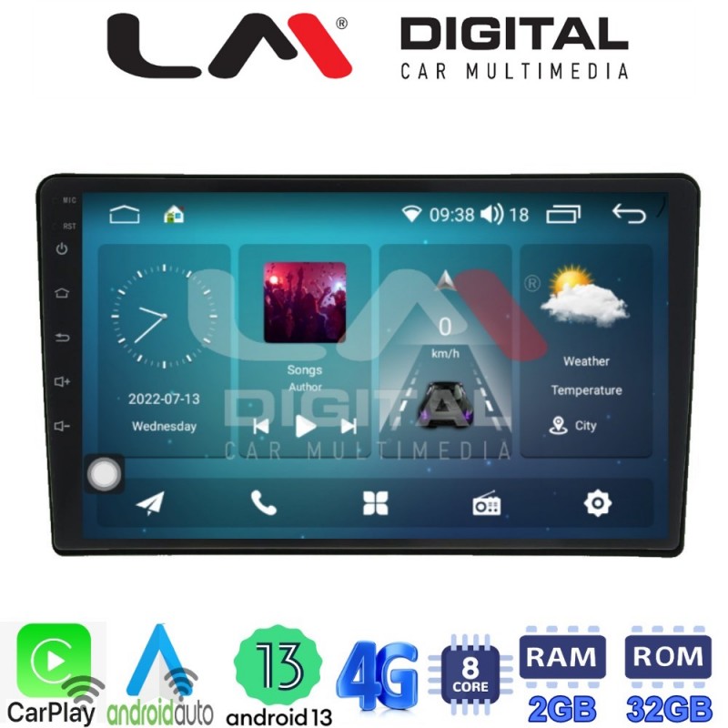 LM Digital - LM ZR8202 GPS Οθόνη OEM Multimedia Αυτοκινήτου για Jeep 2007&gt; (CarPlay/AndroidAuto/BT/GPS/WIFI/GPRS)