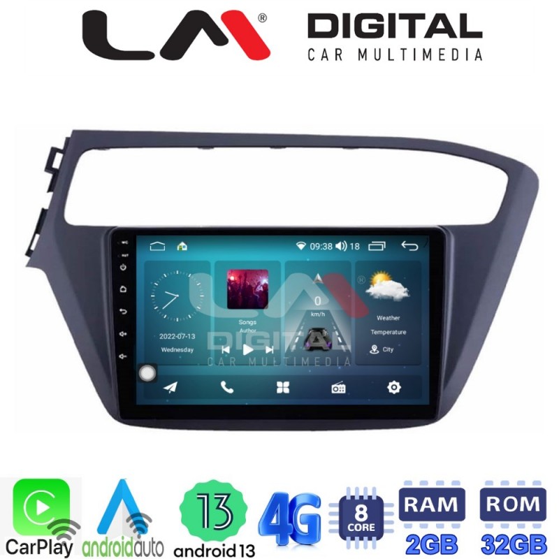 LM Digital - LM ZR8226 GPS Οθόνη OEM Multimedia Αυτοκινήτου για Hyundai i20 2019&gt; (CarPlay/AndroidAuto/BT/GPS/WIFI/GPRS)