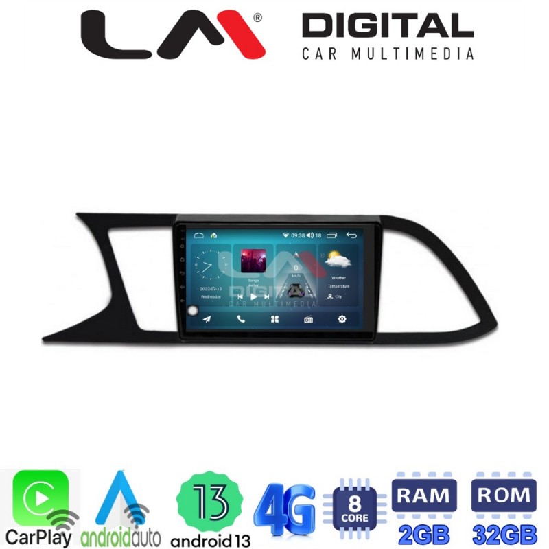 LM Digital - LM ZR8306 GPS Οθόνη OEM Multimedia Αυτοκινήτου για SEAT LEON 2012&gt;  (CarPlay/AndroidAuto/BT/GPS/WIFI/GPRS)