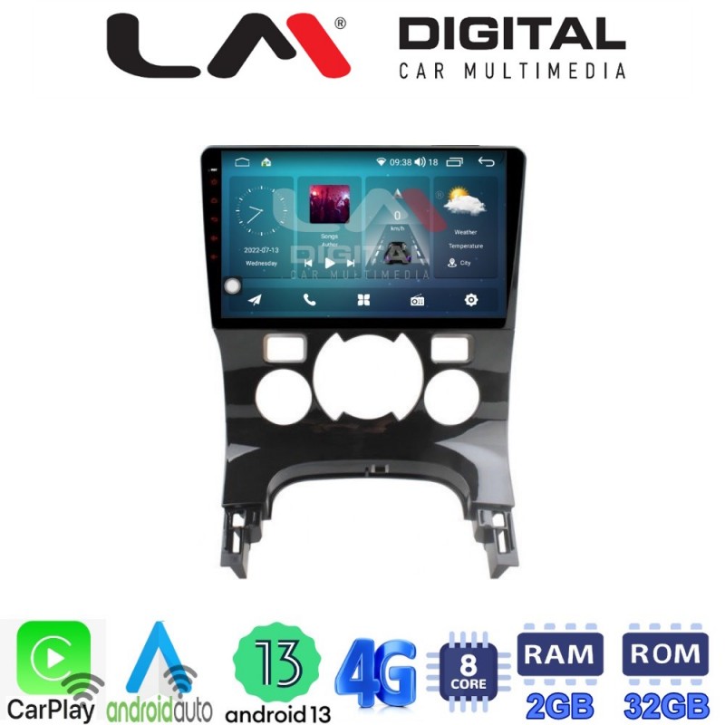 LM Digital - LM ZR8323C GPS Οθόνη OEM Multimedia Αυτοκινήτου για PEUGEOT 3008 2009&gt;2016 & 206  2002&gt;2006 (CarPlay/AndroidAuto/BT/GPS/WIFI/GPRS)