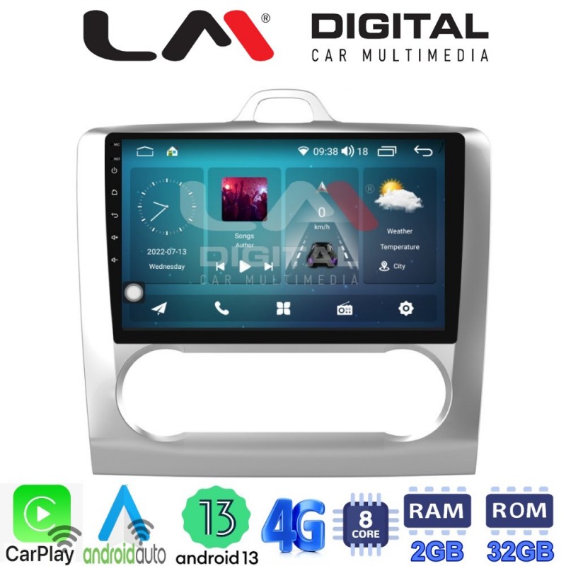 LM Digital - LM ZR8328 GPS Οθόνη OEM Multimedia Αυτοκινήτου για FORD FOCUS 2004&gt;2012 (CarPlay/AndroidAuto/BT/GPS/WIFI/GPRS)